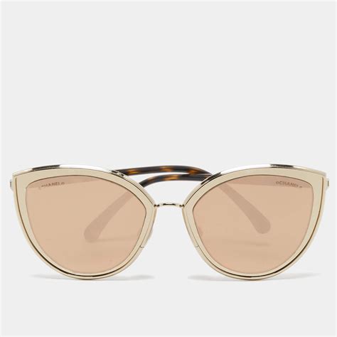 gold mirror cat eye sunglasses